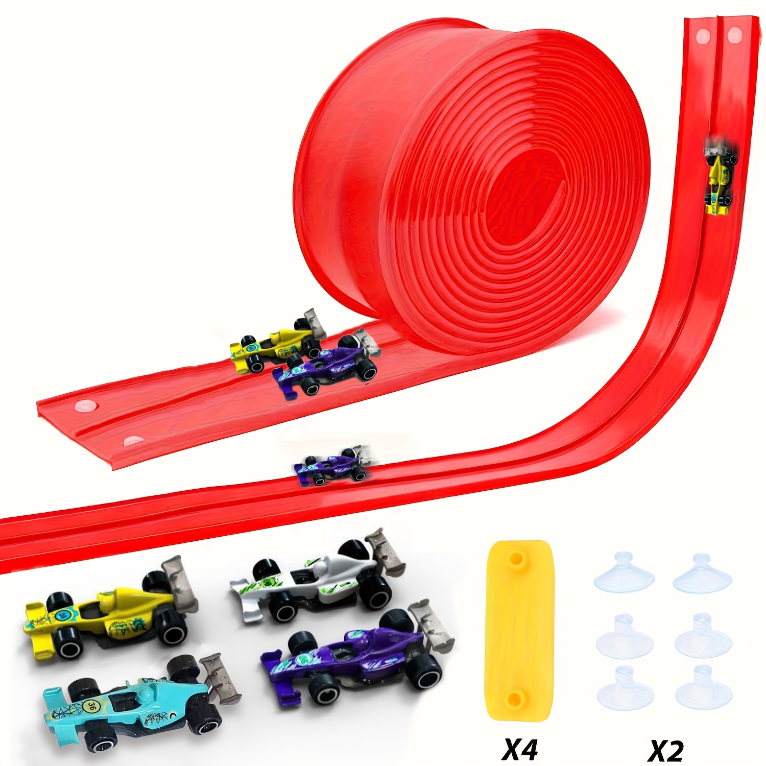 Car Accessories For Boys - Mainan Trek Balap Fleksibel dan Dapat