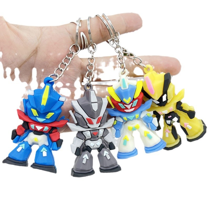 Car Accessories For Boys - Gantungan Kunci Silikon Gundam, Gantungan Kunci