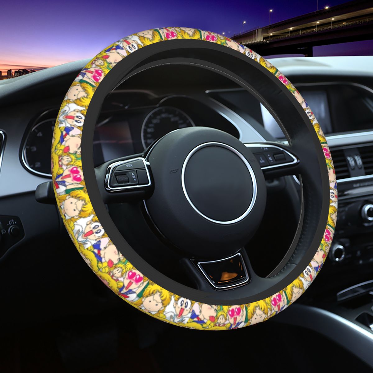 Car Accessories Girl - Penutup Roda Kemudi Usagi untuk Anak