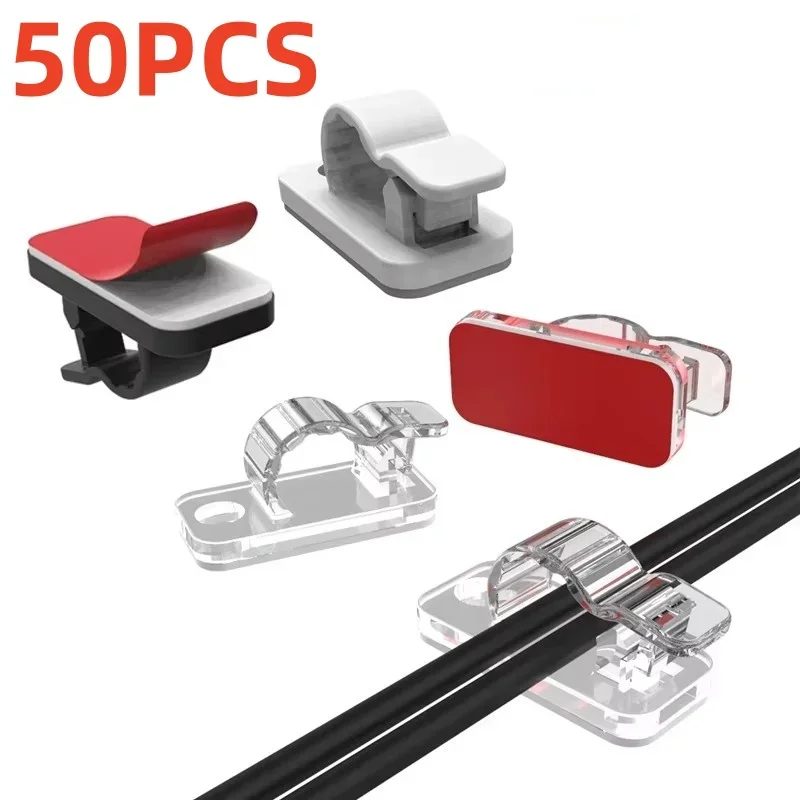 10/50 buah klip kabel perekat  - Car Cable Organizer ulasan dan harga