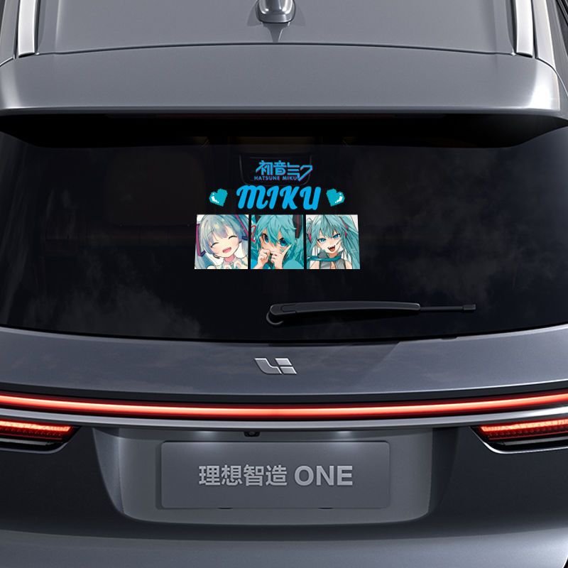 Stiker Reflektif Anime Hatsune - Car Accessories Cute ulasan dan harga