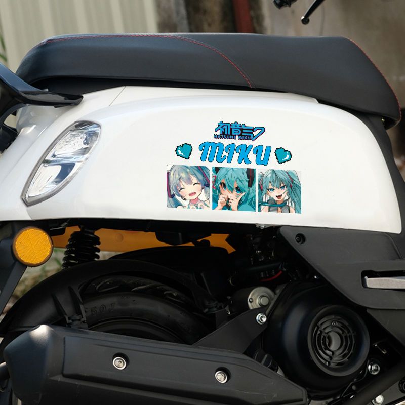 Stiker Reflektif Anime Hatsune - Car Accessories Cute ulasan dan harga
