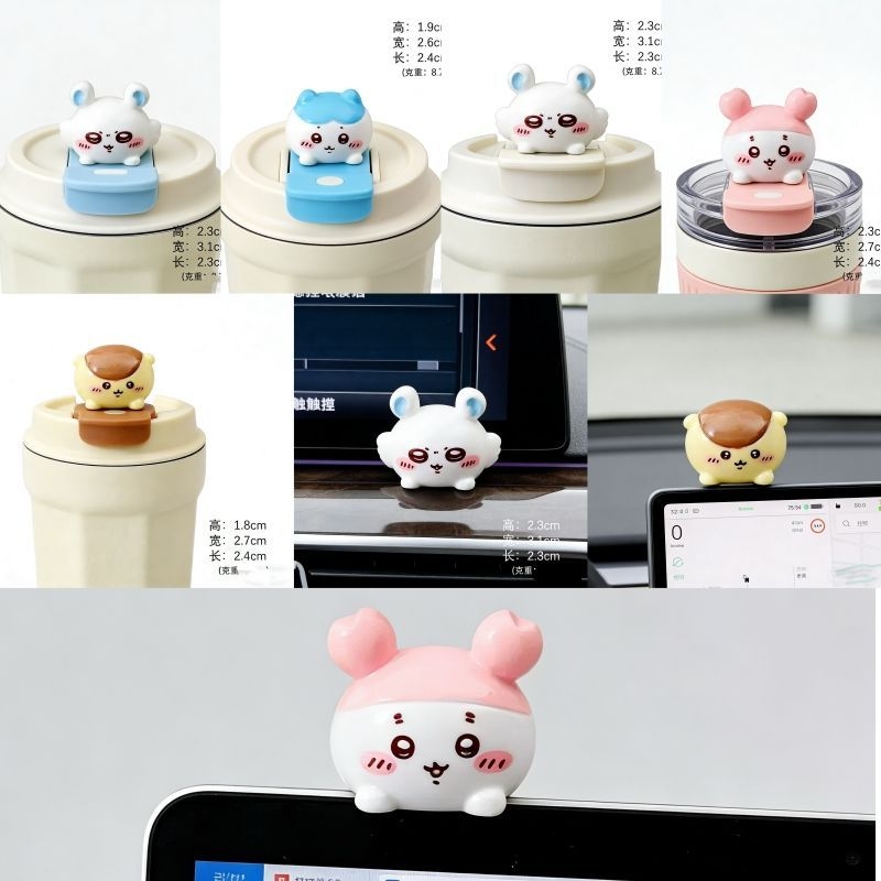 Set Figur Resin Chiikawa Dekor - Car Accessories Girl ulasan dan harga