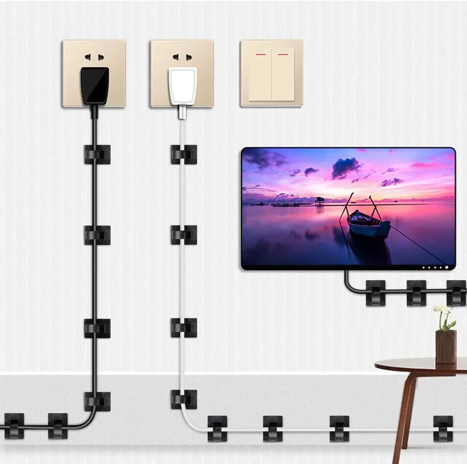 Pengatur kabel USB perekat kli - Car Cable Organizer ulasan dan harga