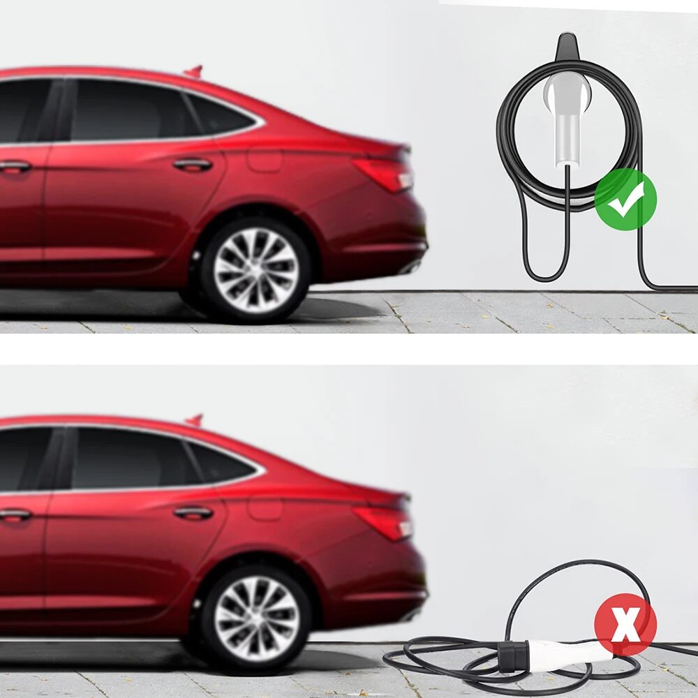 EV dudukan pengisi daya kabel, - Car Cable Organizer ulasan dan harga